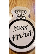 Miss/ Mrs Trinket Tray Jewelry Holder Ceramic Dish Shower Gift  New Cute  - £10.11 GBP