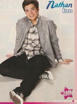 Nathan Kress teen magazine pinup clipping Pop Star black jeans Tiger Beat - $4.88 CAD