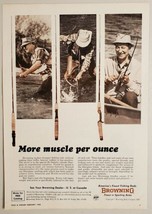 1968 Print Ad Browning Fiberglass Fishing Rods St Louis,Missouri - $16.81