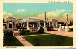 Denver Colorado Greek Theatre Civic Center WB UNP 1915-1930 Antique Postcard - £5.89 GBP