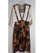 Vintage Michael Blake Long Sleeve Graphic Dress Women&#39;s Size 14 - $370.44 MXN