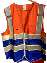 Reflective Safety Vest High Visibility  X3 ANSI/ISEA 107-2015 - $11.76