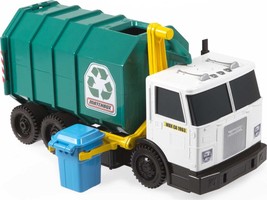 Matchbox Cars, Large-Scale, 15-in Toy Recycling Truck with Garbage Bin, ... - £51.55 GBP