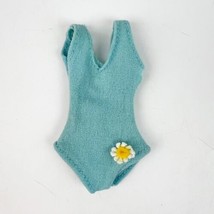 Vintage Dusty Doll Blue Flower Swimsuit 70s Kenner Tag Hong Kong - $10.99