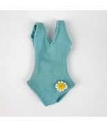 Vintage Dusty Doll Blue Flower Swimsuit 70s Kenner Tag Hong Kong - $10.99