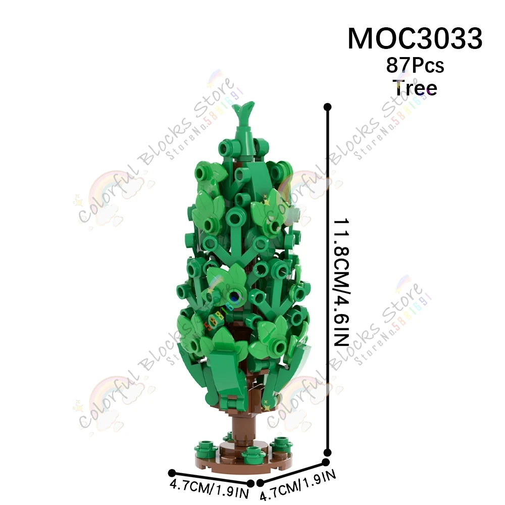 Top Choice | MOC3033 - MOC Farm Series Plants Building Blocks Green Tree Road... - £13.89 GBP