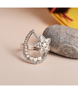 925 Sterling Silver Flower Dream Ring - £51.14 GBP