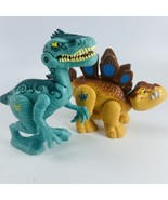 Playskool Heroes Jurassic World Dino Rumble Lot Of 2 Stegosaurus Velocir... - £10.80 GBP