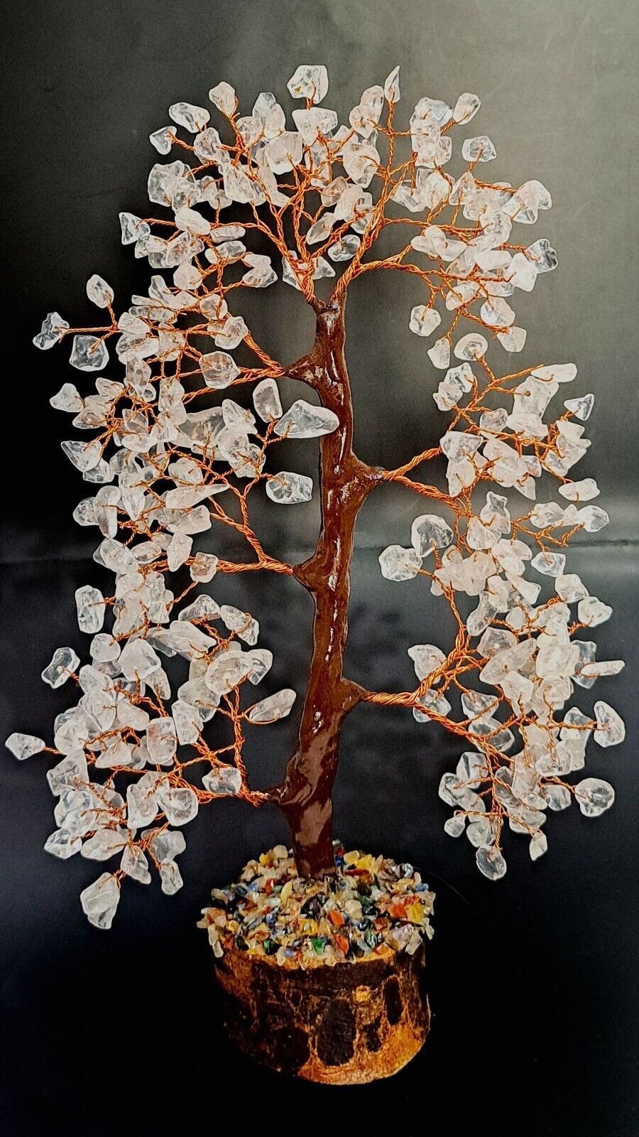 Quartz Crystal Christmas Tree Crystal Tree Handmade GemTree,money tree-3... - $39.55
