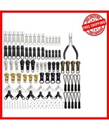Versatile Zipper Rescue Kit - 169 Pieces, Silver &amp; Black with Installati... - $37.17 CAD
