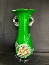 Grand murano Vase Avec Poignées. Pontil Balisage - £87.12 GBP