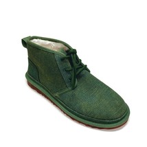 UGG Neumel Natural Sheepskin Lace Up Ankle Chukka Boots Mens 12 Green 1117613 - £51.74 GBP