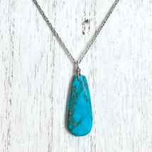 TB# Speidel Sterling 925 Silver &amp; Turquoise Necklace - £59.53 GBP