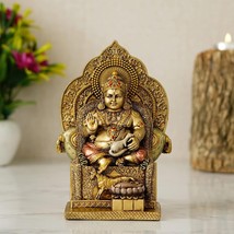 Poly Resin Lord Kuber Statue for Wealth and Harmony God kuber Idol Murti | - £47.41 GBP
