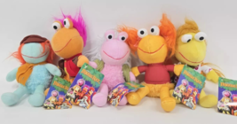 Set of 5 Fraggle Rock Plush Toys 7-8 inch Boober Mokey Wembley Red Gobo New Rare - $58.79