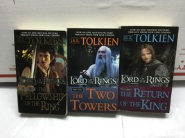 Vintage J.R.R. Tolkien Lord Of The Rings Del Rey 3 books 2001 paper back - £10.35 GBP