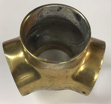 2&quot; Brass Bar Railing  45°  (4 way) connector Fitting - $12.86