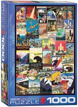 EuroGraphics Travel USA Vintage Ads Jigsaw Puzzle (1000 Piece) - £23.19 GBP