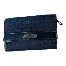 Fossil Black Trifold Women ID Card Canvas Wallet - £35.61 GBP