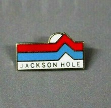 JACKSON HOLE Sunset in Wyoming WY Mountains Skiing Souvenir Travel Ski Pin Badge - £10.38 GBP