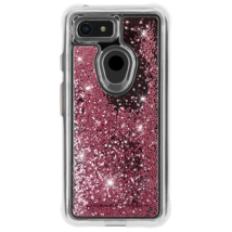 CaseMate Waterfall Case for Google Pixel 3 Rose Gold Pink Glitter Beads NEW - $4.94
