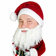 Beard Head Barbarian Santa Knit Bearded Face Mask &amp; Hat - £27.61 GBP