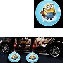 2x PCs MINION Logo Wireless Car Door Welcome Laser Projector Shadow LED ... - £18.68 GBP