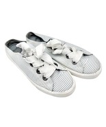 Rocket Dog Shoes Women&#39;s 10 Canvas Blue White Stripe White Laces Plush Z... - £20.33 GBP