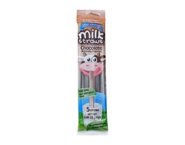 Sylvan Meadows Milk Straws, Five Straws per Package, Strawberry, 1Pk - £6.28 GBP