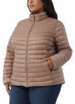 32 Degrees Women&#39;s Plus Size 3X Metallic Taupe Ultra Light Down Jacket NWT - £16.97 GBP