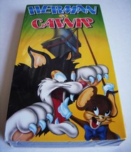 Sealed Herman &amp; Catnip Cat Mouse Color Cartoons 1940&#39;s Vhs Slipcase Rare No Dvd - £12.73 GBP