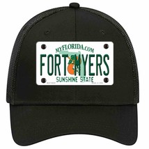 Fort Myers Florida Novelty Black Mesh License Plate Hat - £23.17 GBP