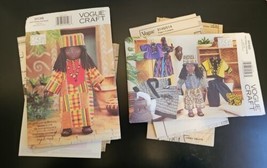 Vogue 9138  &amp; 9140  Linda Carr African Doll and Doll Clothes Patterns 18... - $69.29
