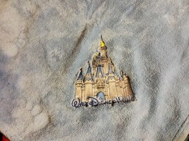 Cinderella Castle Embroidered Fleece Blanket Walt Disney World Exclusive 50x60&quot;  - £22.28 GBP