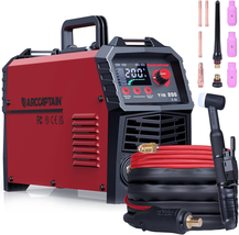  TIG Welder 200A &amp; ARCCAPTAIN TIG Torch with High-Frequency Ignition - $405.30