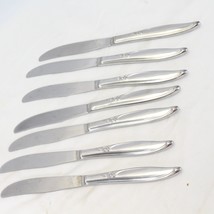 Kenwood Forever Rose Dinner Knives 8 1/2&quot; Stainless Lot of 7 - £12.11 GBP