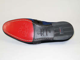 Men's GENIO Velvet Upper Leather Red Sole Shoes Turkey 120192017 Navy Blue image 7