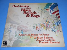 Paul Jacobs Plays Blues Ballads &amp; Rags Record Album Vinyl Nonesuch D-7906 NM - £15.98 GBP