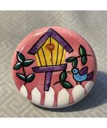 Birdhouse &amp; Bird Ceramic Cabinet Pull Knob Screw Washer - €5,98 EUR