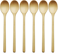 Wooden Spoons For Eating Soup And Korean Food Non-Stick 9 inch Clear NEW - £12.72 GBP