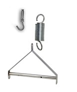 Centralmall Heavy Duty Indoor Game Swing w/ Steel Triangle Frame and Spring - £38.83 GBP
