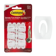 Command Strips Mini White Utility Hooks 6 Pack - $6.95