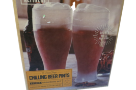 Freeze Chilling Double Wall Beer Pints 2 Piece Drinkware Set By Refinery 2017 - £15.82 GBP