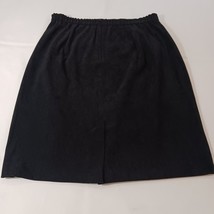 Jessica Howard Women's Back Zip & Slit Pull-On Black Skirt Only Size 16 Waist 33 image 7