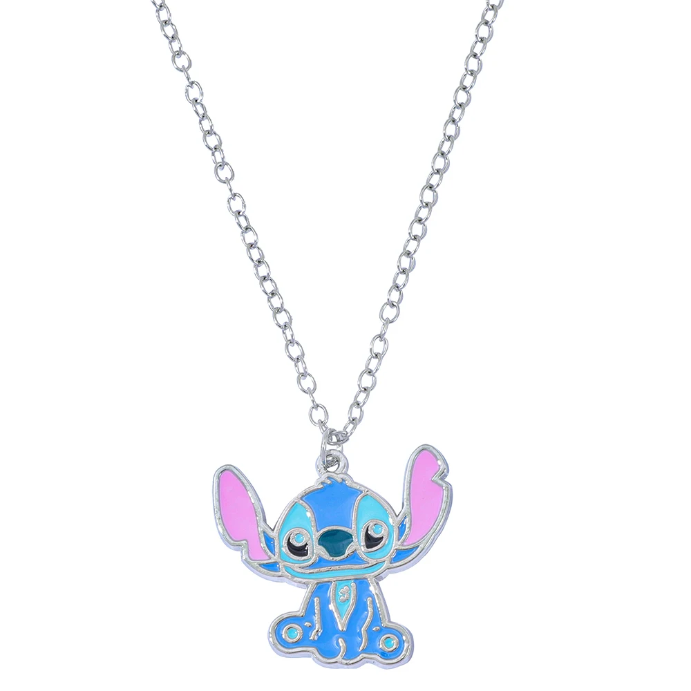 Disney Stitch Blue Alien Necklace - Lilo Stitch Pendant a birthday gift ... - $1.50