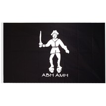 Black Bart Pirate Flag with Grommets 3ft x 5ft - £10.43 GBP