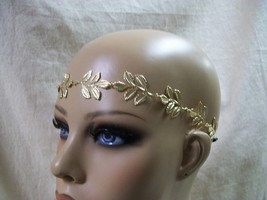 Small Gold Leaf Headband Circlet Laurel Caesar Roman Greek God Grecian G... - $220.40 MXN