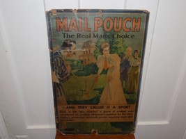 Vintage Mail Pouch Tobacco Sport Cardboard Store Display Sign - $153.45