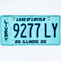 2020 United States Illinois Land of Lincoln Livery License Plate 9277 LY - £10.43 GBP