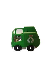 MATTEL FISHER PRICE LITTLE PEOPLE GREEN RECYCLE TRASH TRUCK 2019 NO FIGU... - £6.24 GBP
